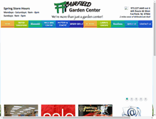 Tablet Screenshot of fairfieldgardencenter.com